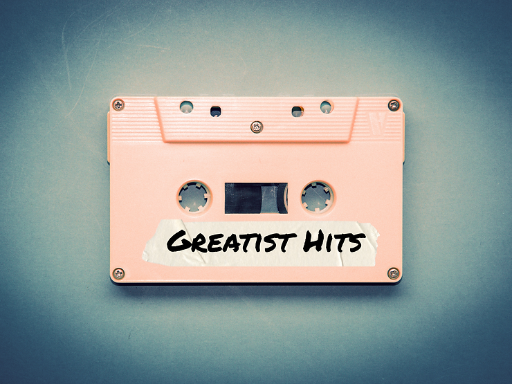 Image of a classic cassette tap mix-tape with the label Greatest Hits - a metaphor for how to build a great resume